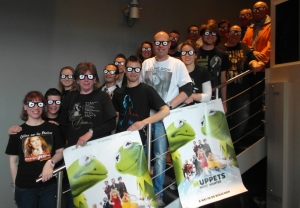 Groepsfoto voorpremière 'Muppets Most Wanted'